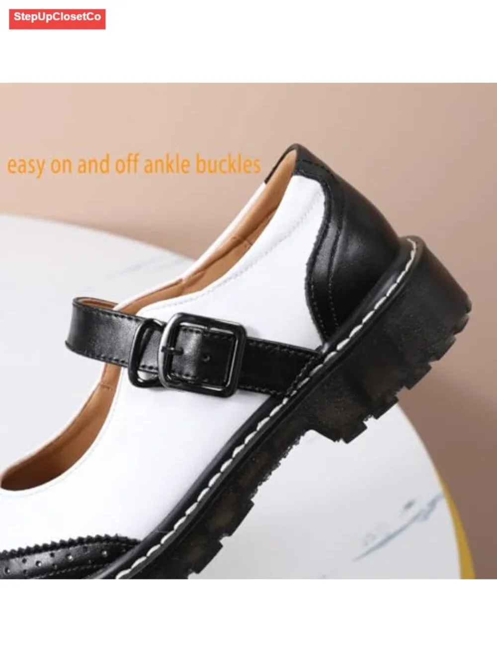 Women's Mary Jane Flats Oxford Shoes Comfort Soft Leather Non-Slip Dressy Casual